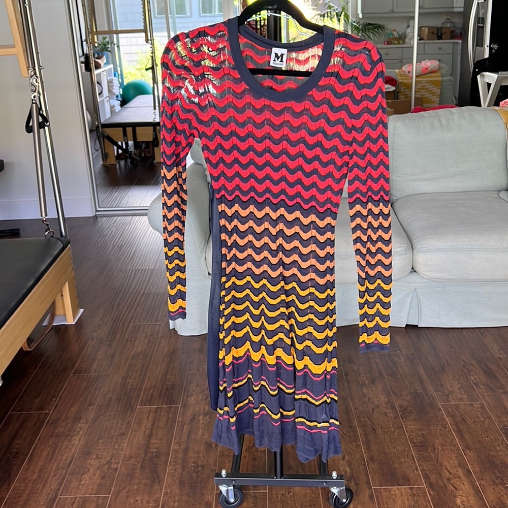 M by Missoni multi-color knit dress. Size 38.